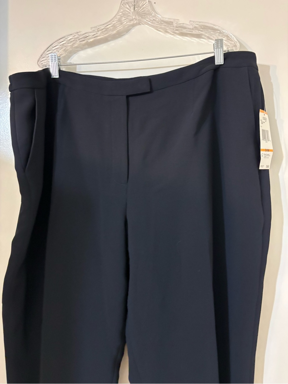 Women Jones New York Collection  NWT Classic Navy Lined Dress Wide Leg Pants